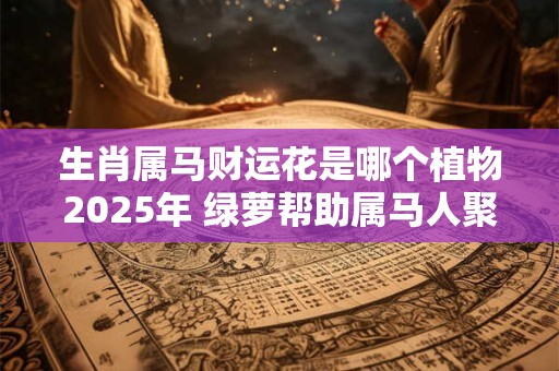 生肖属马财运花是哪个植物2025年 绿萝帮助属马人聚财