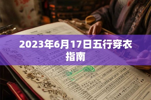 2023年6月17日五行穿衣指南