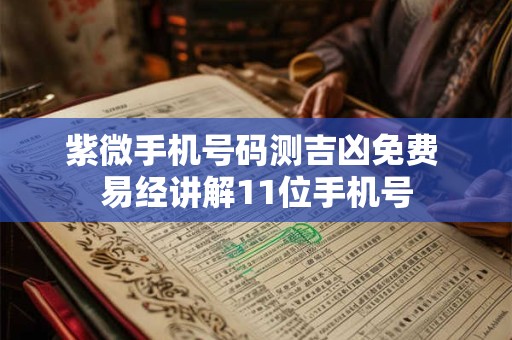 紫微手机号码测吉凶免费 易经讲解11位手机号