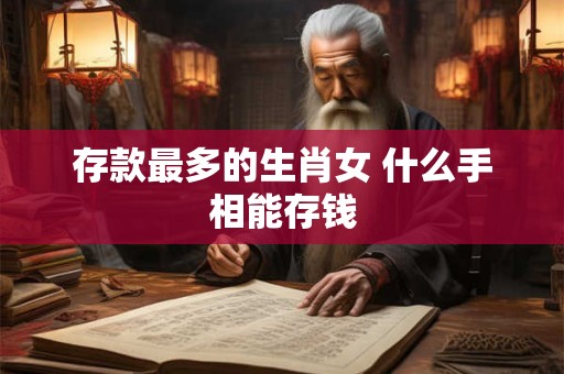 存款最多的生肖女 什么手相能存钱
