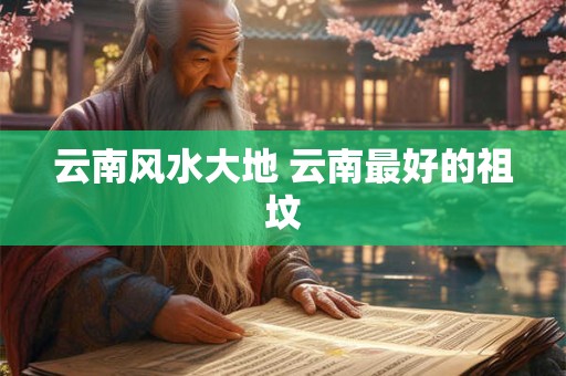 云南风水大地 云南最好的祖坟