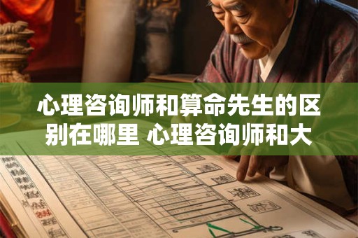 心理咨询师和算命先生的区别在哪里 心理咨询师和大师