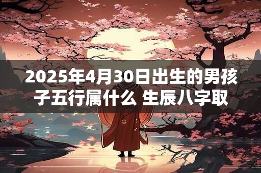 2025年4月30日出生的男孩子五行属什么 生辰八字取名