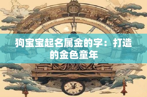 狗宝宝起名属金的字：打造的金色童年