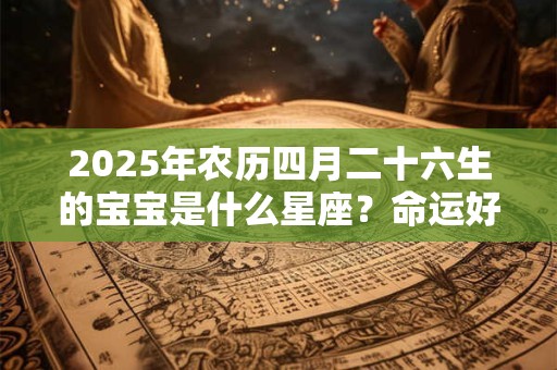 2025年农历四月二十六生的宝宝是什么星座？命运好不好？