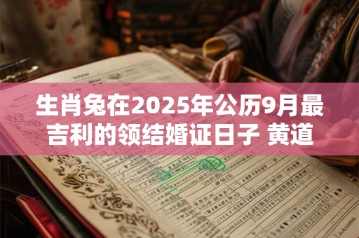生肖兔在2025年公历9月最吉利的领结婚证日子 黄道吉日查询
