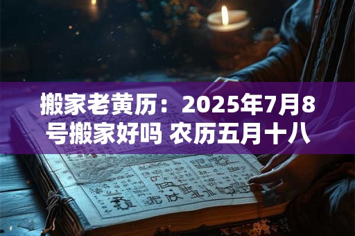 搬家老黄历：2025年7月8号搬家好吗 农历五月十八日子好吗