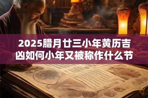 2025腊月廿三小年黄历吉凶如何小年又被称作什么节？