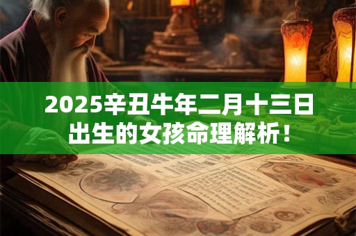 2026辛丑牛年二月十三日出生的女孩命理解析！