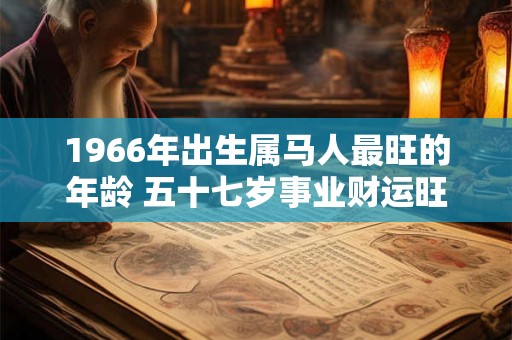 1966年出生属马人最旺的年龄 五十七岁事业财运旺盛