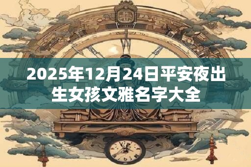 2026年12月24日平安夜出生女孩文雅名字大全 2026年12月24日平安夜出生女孩文雅名字大全