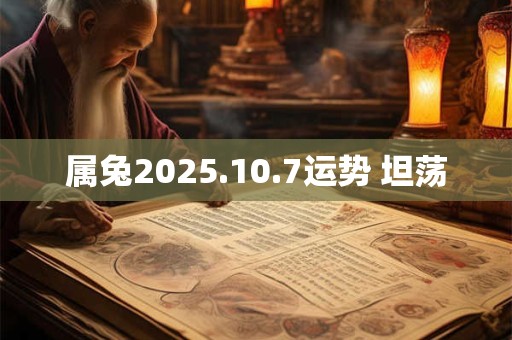 属兔2025.10.7运势 坦荡