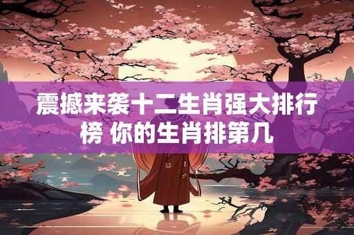 震撼来袭十二生肖强大排行榜 你的生肖排第几