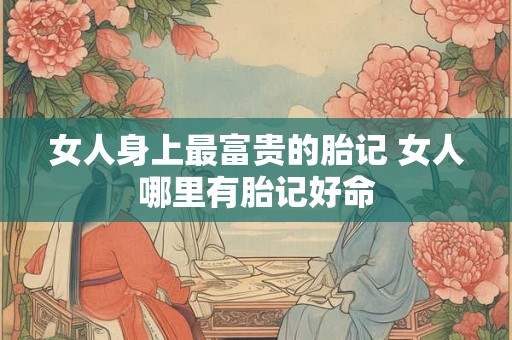 女人身上最富贵的胎记 女人哪里有胎记好命