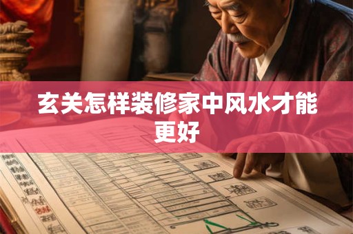 玄关怎样装修家中风水才能更好