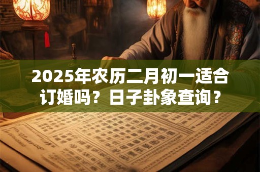 2025年农历二月初一适合订婚吗？日子卦象查询？