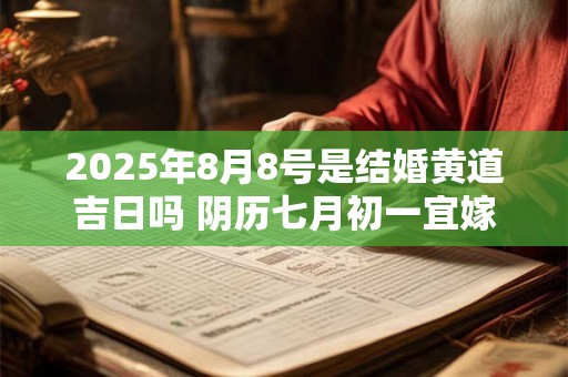 2025年8月8号是结婚黄道吉日吗 阴历七月初一宜嫁娶吗