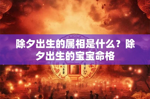 除夕出生的属相是什么？除夕出生的宝宝命格
