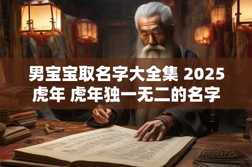 男宝宝取名字大全集 2025虎年 虎年独一无二的名字男孩