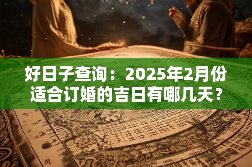 好日子查询：2025年2月份适合订婚的吉日有哪几天？