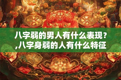 八字弱的男人有什么表现？,八字身弱的人有什么特征