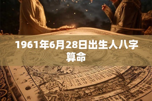 1961年6月28日出生人八字算命