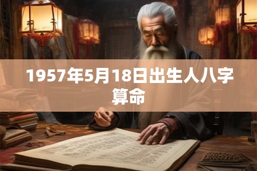 1957年5月18日出生人八字算命