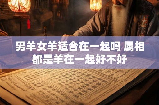 男羊女羊适合在一起吗 属相都是羊在一起好不好