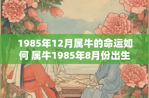 1985年12月属牛的命运如何 属牛1985年8月份出生运气好吗