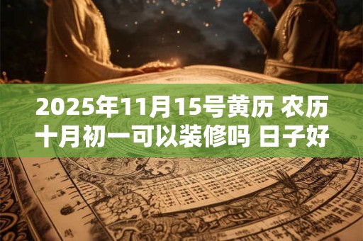 2025年11月15号黄历 农历十月初一可以装修吗 日子好吗