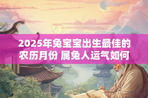 2025年兔宝宝出生最佳的农历月份 属兔人运气如何