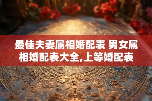 最佳夫妻属相婚配表 男女属相婚配表大全,上等婚配表