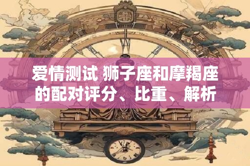 爱情测试 狮子座和摩羯座的配对评分、比重、解析