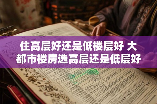 住高层好还是低楼层好 大都市楼房选高层还是低层好？