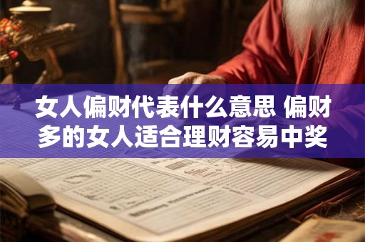 女人偏财代表什么意思 偏财多的女人适合理财容易中奖