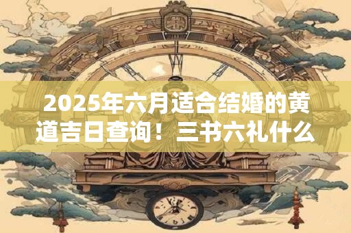 2025年六月适合结婚的黄道吉日查询！三书六礼什么意思？