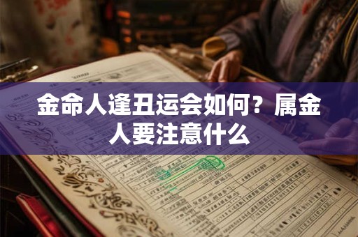金命人逢丑运会如何?属金人要注意什么 金命人逢丑运会如何?属金人要注意什么