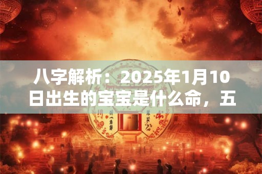八字解析：2025年1月10日出生的宝宝是什么命，五行缺什么