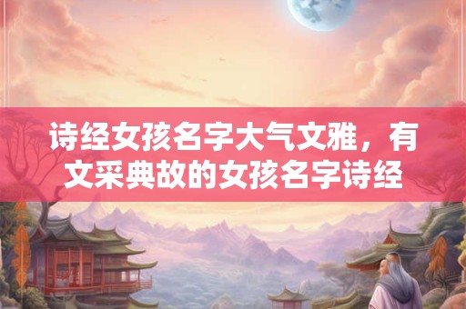 诗经女孩名字大气文雅，有文采典故的女孩名字诗经