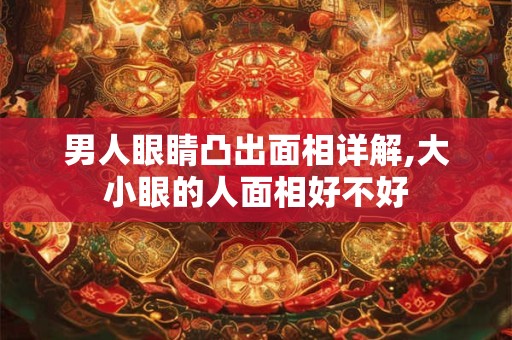 男人眼睛凸出面相详解,大小眼的人面相好不好