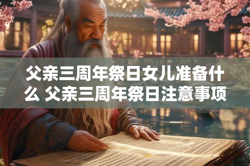父亲三周年祭日女儿准备什么 父亲三周年祭日注意事项