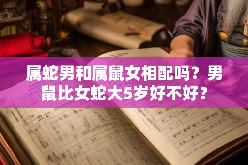 属蛇男和属鼠女相配吗？男鼠比女蛇大5岁好不好？