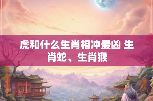 虎和什么生肖相冲最凶 生肖蛇、生肖猴