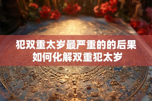 犯双重太岁最严重的的后果 如何化解双重犯太岁
