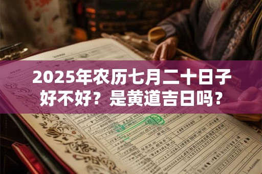 2025年农历七月二十日子好不好？是黄道吉日吗？