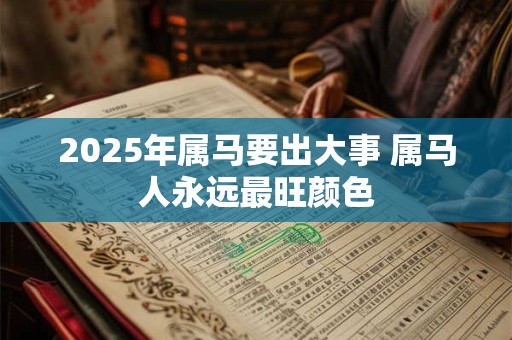 2025年属马要出大事 属马人永远最旺颜色