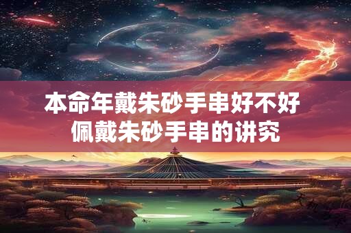 本命年戴朱砂手串好不好 佩戴朱砂手串的讲究 本命年戴朱砂手串好不好 佩戴朱砂手串的讲究