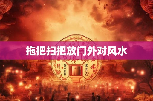 拖把扫把放门外对风水