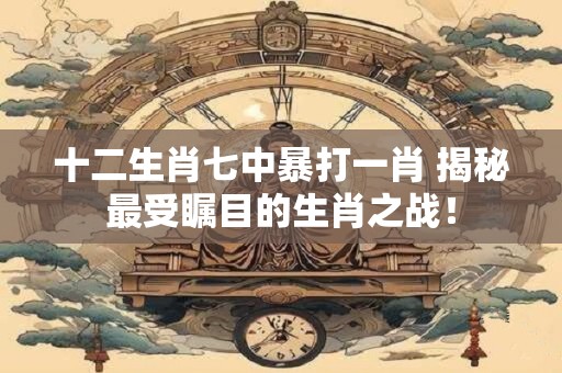 十二生肖七中暴打一肖 揭秘最受瞩目的生肖之战！
