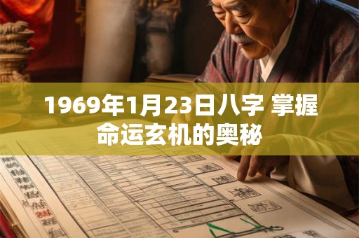 1969年1月23日八字 掌握命运玄机的奥秘